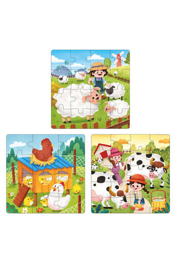 Picodino Puzzle magnetic 3 in 1 La ferma