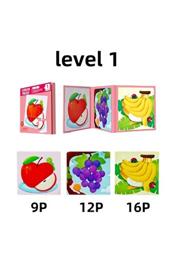 Picodino Puzzle Magnetic 3-in-1, 36 Pieces, Foldable Design