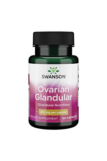 SWANSON Ovarian Glandular Supplement for Women's Health - 60 Capsules, 250mg