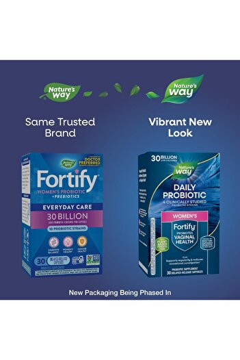 Nature's Way Fortify Daily Probiotic for Women, 30B Cultures for Digestive & Immune Health
