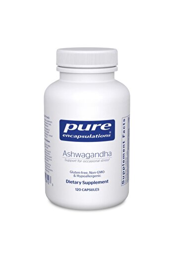 Pure Encapsulations Ashwagandha 500mg Extract for Stress & Immune Support - 120 Vegan Capsules