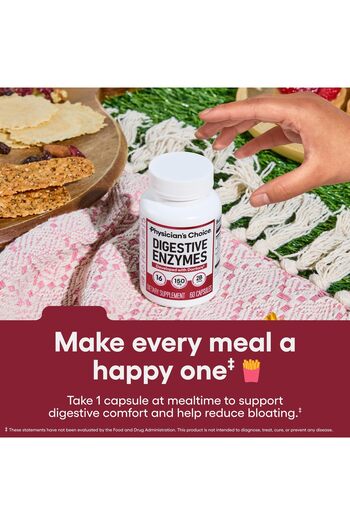 Physician's Choice Digestive Enzymes with Prebiotics & Probiotics for Gut Health & Bloating Relief - 90 CT