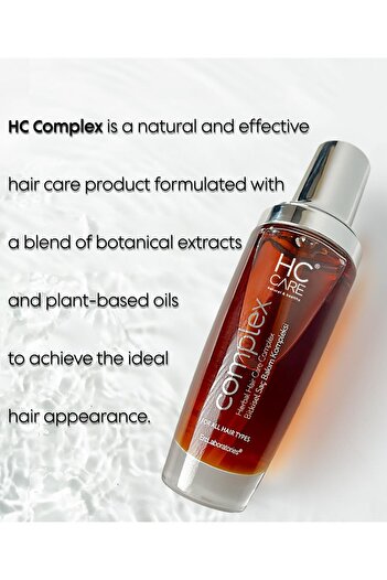 HC Care 100% Herbal Hair Regrowth Serum - Anti-Frizz, Strengthening & Thickening Treatment
