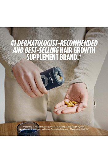 NUTRAFOLL Men's Hair Growth Supplements for Thicker Hair - 1 Month Supply