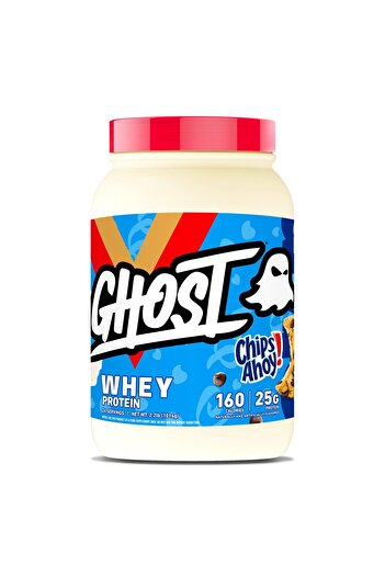 Ghost Whey Protein Powder, Chips Ahoy! - 2LB, 25G Protein with Cookie Pieces