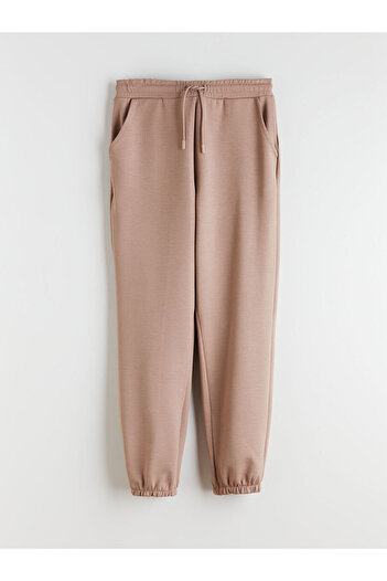 LC Waikiki Brown Women's Jogger Sweatpants with Elastic Waist
