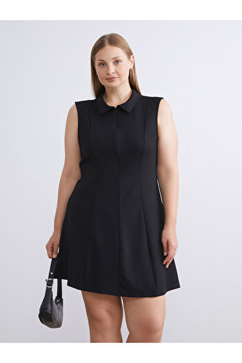 LC Waikiki Vizyon New Season Polo Neck A-Line Mini Dress