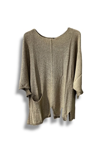 SUMEF Γυναικεία μπλούζα πλεκτό μερσεριζέ oversize |   Casual τουνίκ |   Συμβατό με μέγεθος 38-52