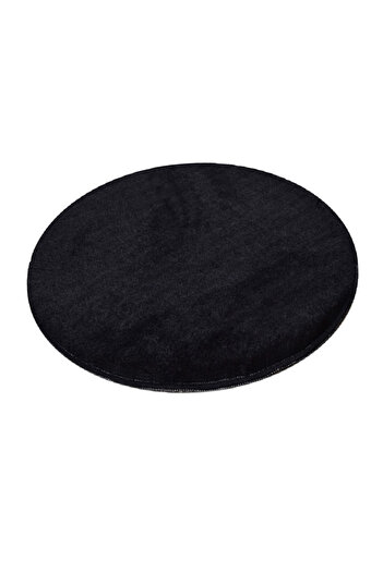 Chilai Home Carpet 882CHL1042, diameter 90 cm, acrylic threads, Black