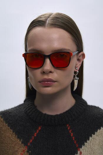 Bilge Karga Coleman Black Orange Sunglasses