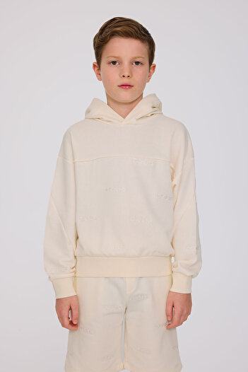 Iceberg Boy Off White Sweatshirt