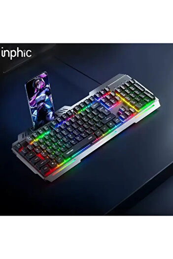toyigoo Inphic K2 USB Wired Gaming Keyboard 104-Key Silent Gaming Keyboard for Computer Laptop I - Tygo9477-129