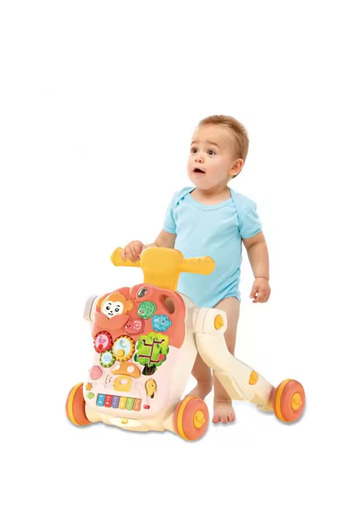 MalPlay Multifunctional 4-in-1 Baby Walker, Activity Table and Scooter, with Piano and S