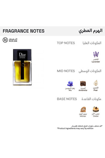 Dior Homme Intense Eau de Parfum for Men - 100ml
