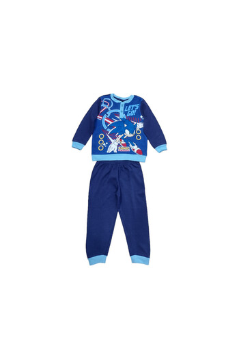 Sonic Children's long-sleeved pajamas, 100% cotton, multicolor,