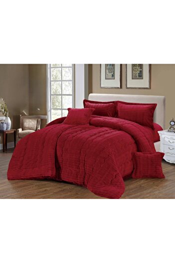 SNOOZYL Winter double bedspread made of soft velvet and royal fur to give you warmth and elegance