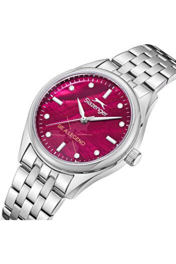 Slazenger Women's Analog Red MOP Dial Watch - SL.9.2528.3.09