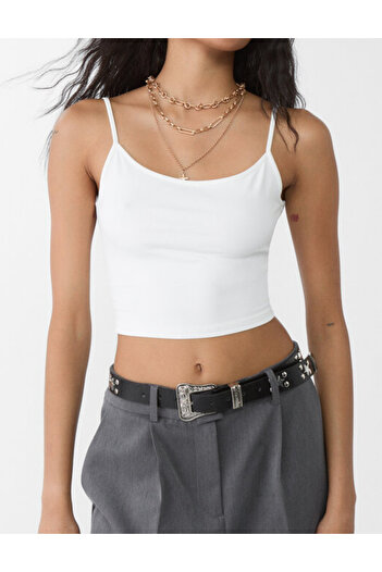 Stradivarius top, white