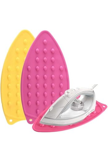 Generic SWIUKPHE Silicone Iron Rest Pad, 2Pcs Hot Resistant Mat For Ironing Board, Thicker Series Easy To Us