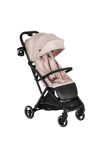 Cangaroo Airwalk Cloud Pink sports stroller, airplane cabin compatible, ultra-compact automatic folding, carrycot