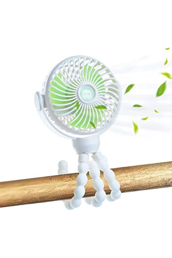 Generic Baby Stroller Fan Clip on, Mini Handheld Personal Portable Fan, Car Seat Crib Bike Fan with Flexible