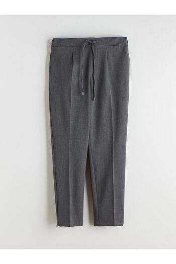 LC Waikiki Gray Elastic Waist Women's Trousers