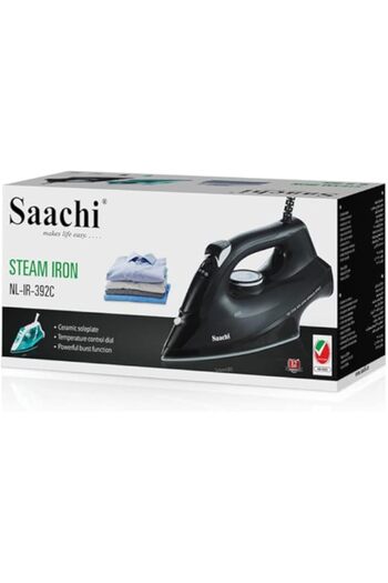Generic Saachi Steam Iron NL-IR-392C With A Ceramic Soleplate (Black)