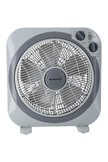 Generic Olsenmark Box Fan, White/Blue, 12Inch, Omf1723
