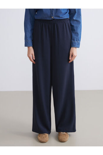 LC Waikiki Wide Leg Women's Trousers with Elastic Waist