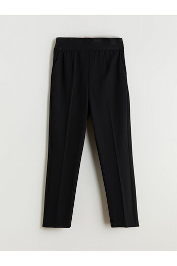 LC Waikiki Black Elastic Waist Women's Trousers
