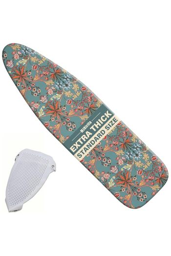 Generic MJRIrifa Ironing Board Cover, Iron Shoe Cover Cover with Elastic Edge and Hook,and Loop Fasteners Sc
