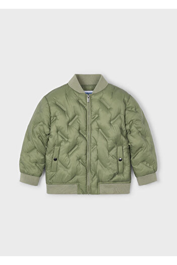 MAYORAL Unisex Children's Jacket – Ages 4-10, Green, Water Repellent, Windproof, with Zipper and Pockets