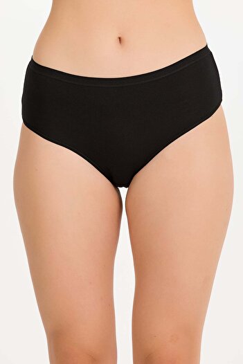 İLKE İÇ GİYİM Women's High Waist Bamboo Bato Panties 5 Pieces