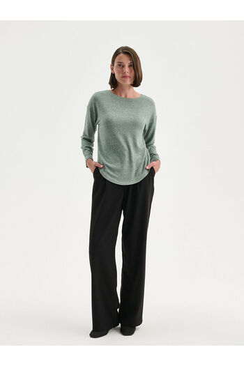 LC Waikiki Green Crew Neck Women's T-Shirt