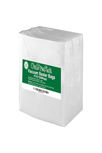Generic O2frepak 200 Quart Size 8" x 12" Vacuum Sealer Bags with BPA Free and Heavy Duty, Vacuum Seal Food S