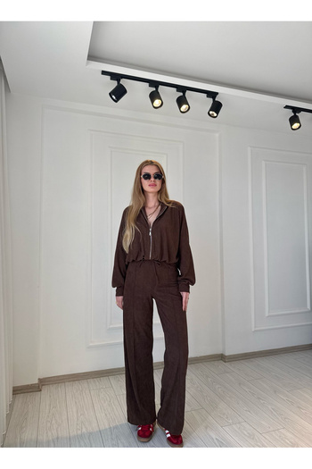 Store Brown Velvet Corduroy Suit