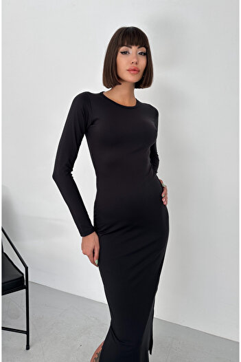 New Now Cindy Slit Long Dress