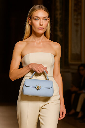 ESTUTE Luna Premium Luxury Shoulder & Hand Bag with Buckle Detail