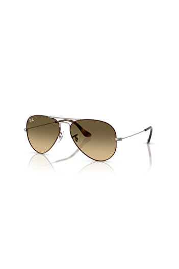 Ray-Ban Ray Ban Unisex Pilot Aviator Large Metal Sunglasses- Rb 3025 - Lense Size:62mm - Havana On Gunmetal