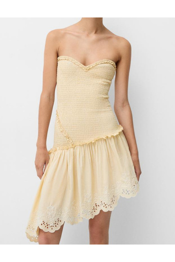 Bershka mini dress, cream