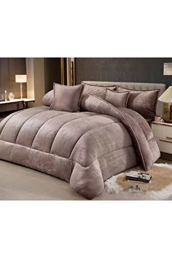 SNOOZYL Double bedspread made of soft velvet and luxurious fur to give you hotel luxury
