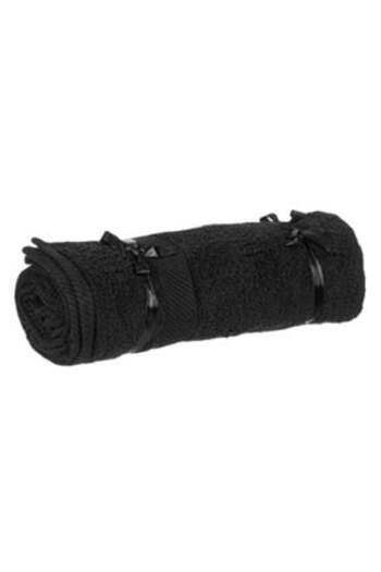 Jumbo Black Cotton Bath Towel 140 x 70 cm