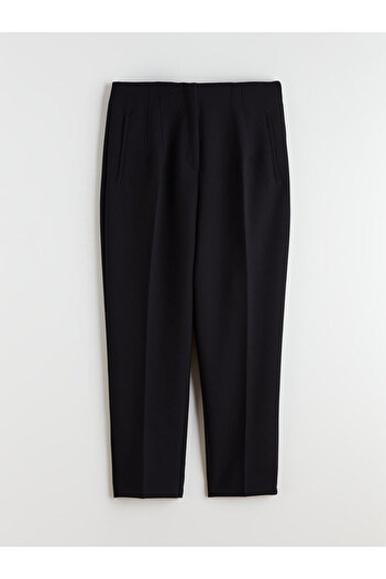LC Waikiki Black High Waist Standard Fit Women's Trousers