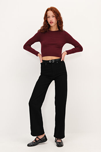 Addax Wide Leg Jean Pants Pn152