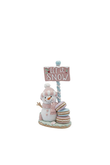 BraziPremium By OLLMA Christmas decoration Snowman model with sweets, 27x16x9 cm, multicolor