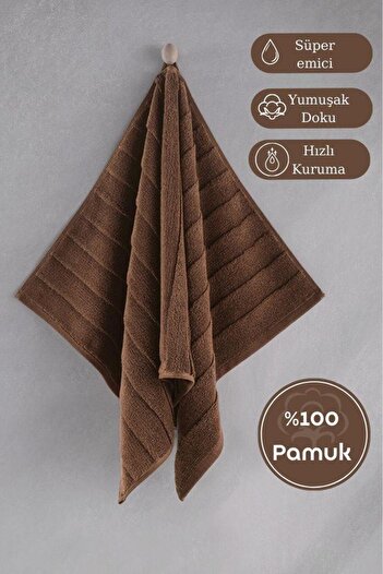 Karna Home Бавовняний односторонній рушник з жакардовим візерунком Karna Premıum Venna - 50 x 90