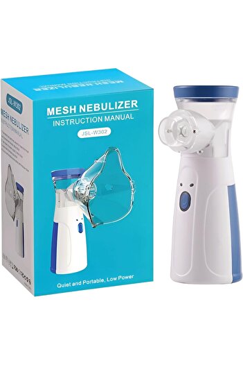 Denx Portable Ultrasonic Mesh Inhaler for Children and Adults, Silent Operation, Adjustable Mist, Auto Sh