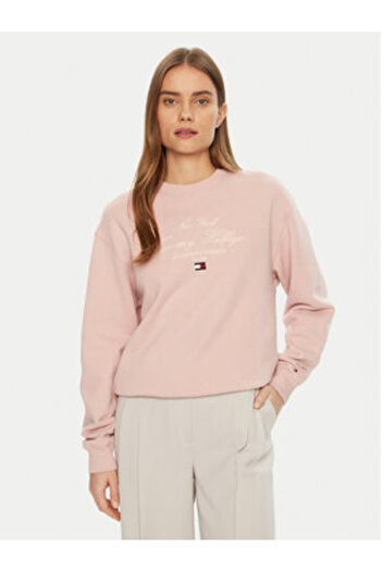 Tommy Hilfiger Women's Sweatshirt WW0WW43844 Pink