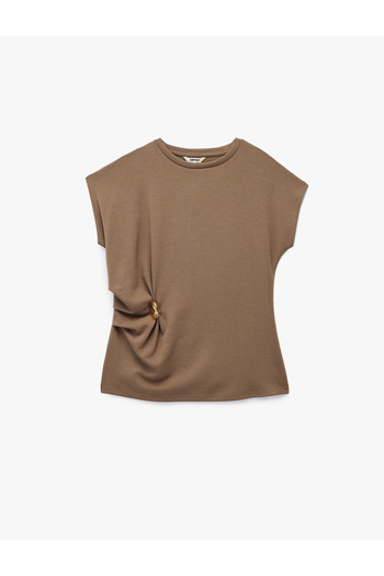 Koton Slim Fit Metal Accessory Detailed Sleeveless Blouse