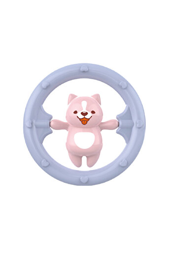 huanger - Baby Teddy Bear Teether And Rattle Toy For Newborns